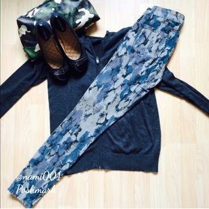 Paige Skinny Denim Jeans w/Zippered Pockets